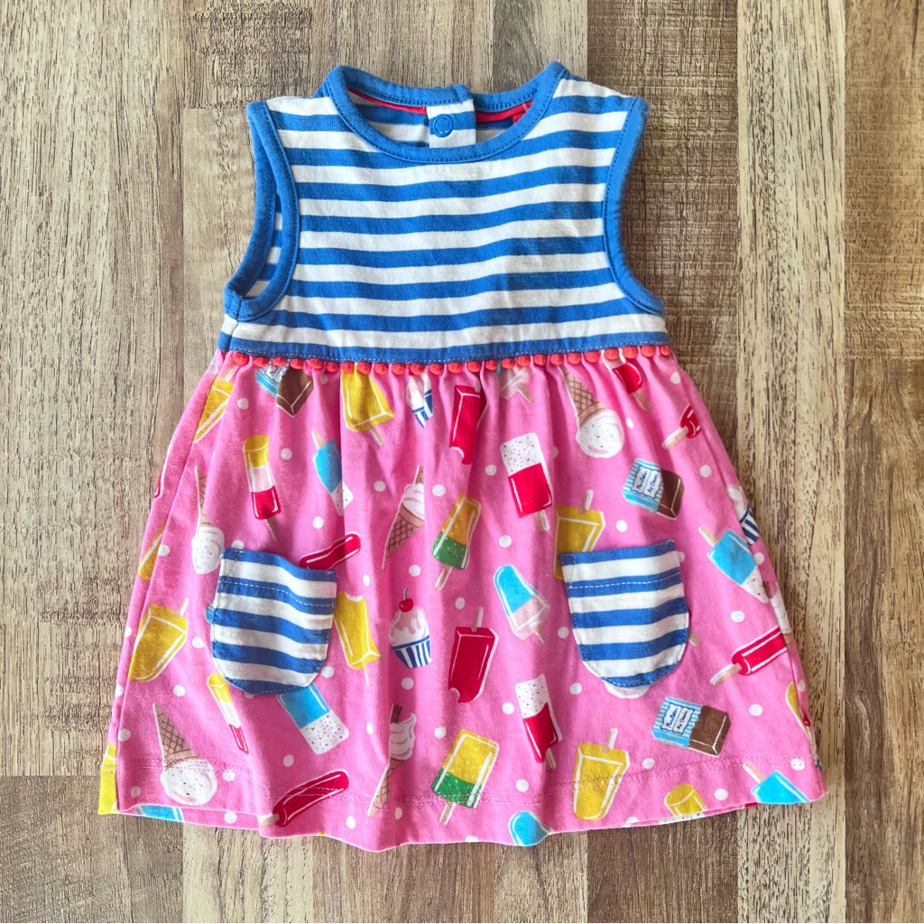 Baby Boden Colorful Striped And Patterned Dress